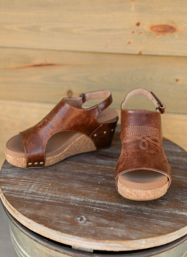 Carley Saddle Stitch Sandal-Shoes-Crooked Horn Company, Online Women's Fashion Boutique in San Tan Valley, Arizona 85140