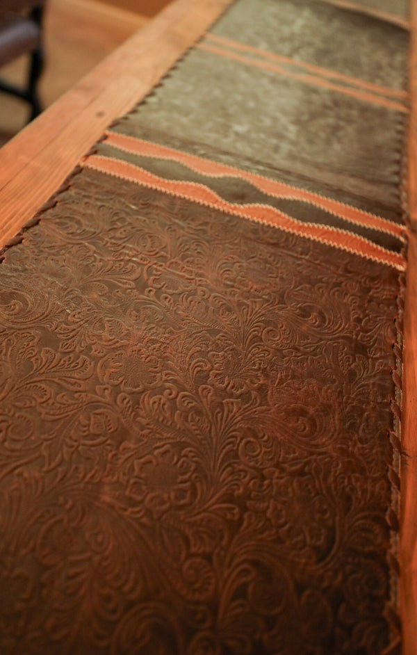 Leather Table Runner-Home Goods-Crooked Horn Company, Online Women's Fashion Boutique in San Tan Valley, Arizona 85140