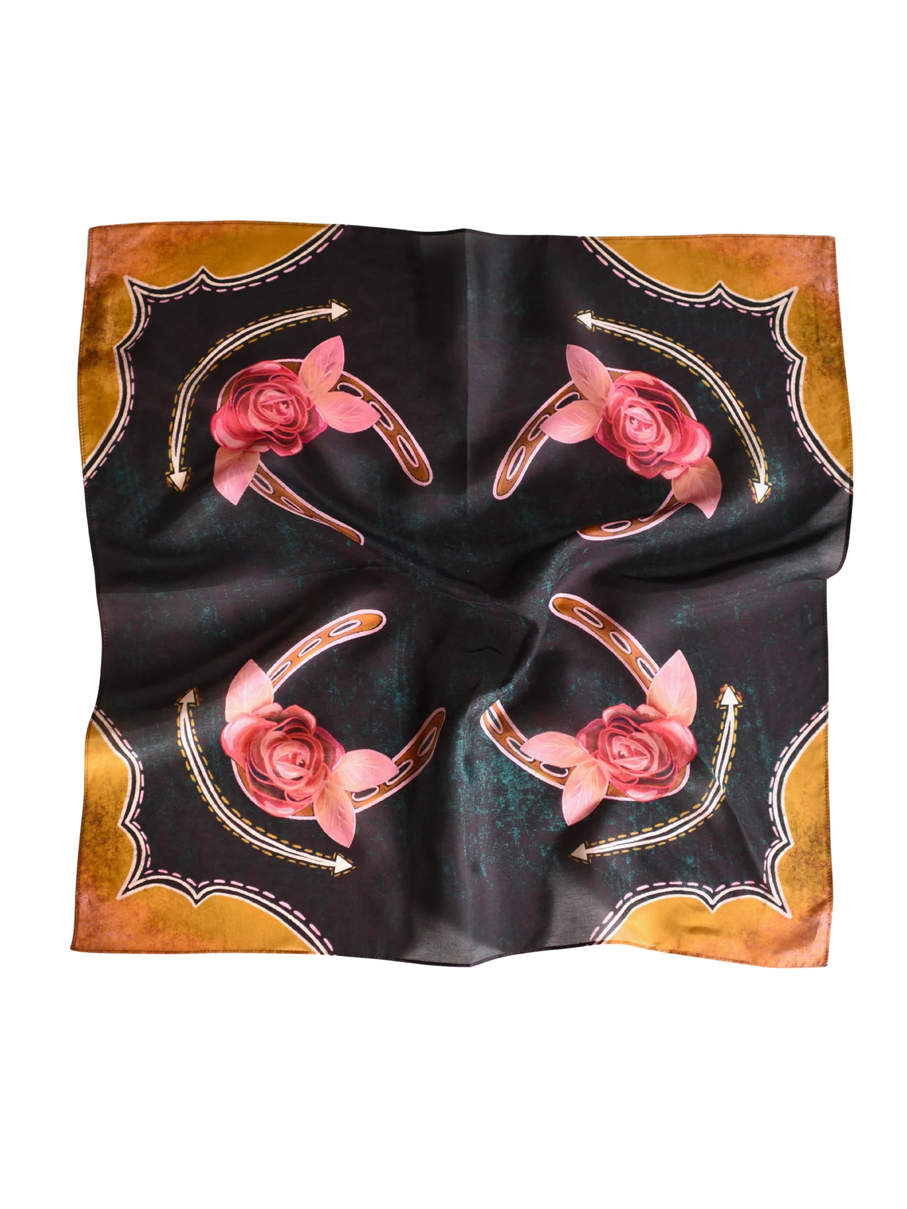 Rodeo Rose Wild Rag-Accessories-Crooked Horn Company, Online Women's Fashion Boutique in San Tan Valley, Arizona 85140