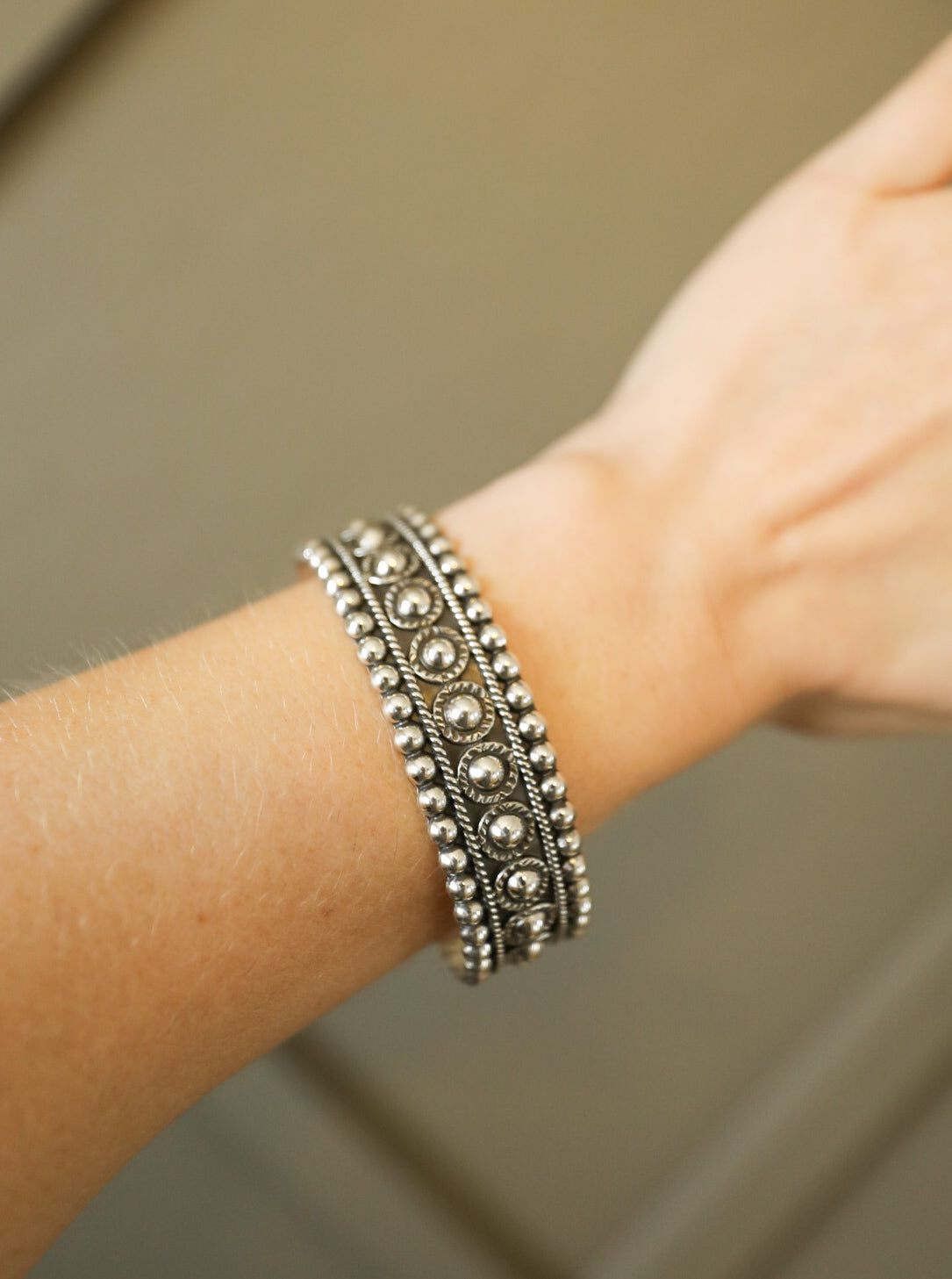 Triple Ball Cuff Bracelet-Jewelry-Crooked Horn Company, Online Women's Fashion Boutique in San Tan Valley, Arizona 85140