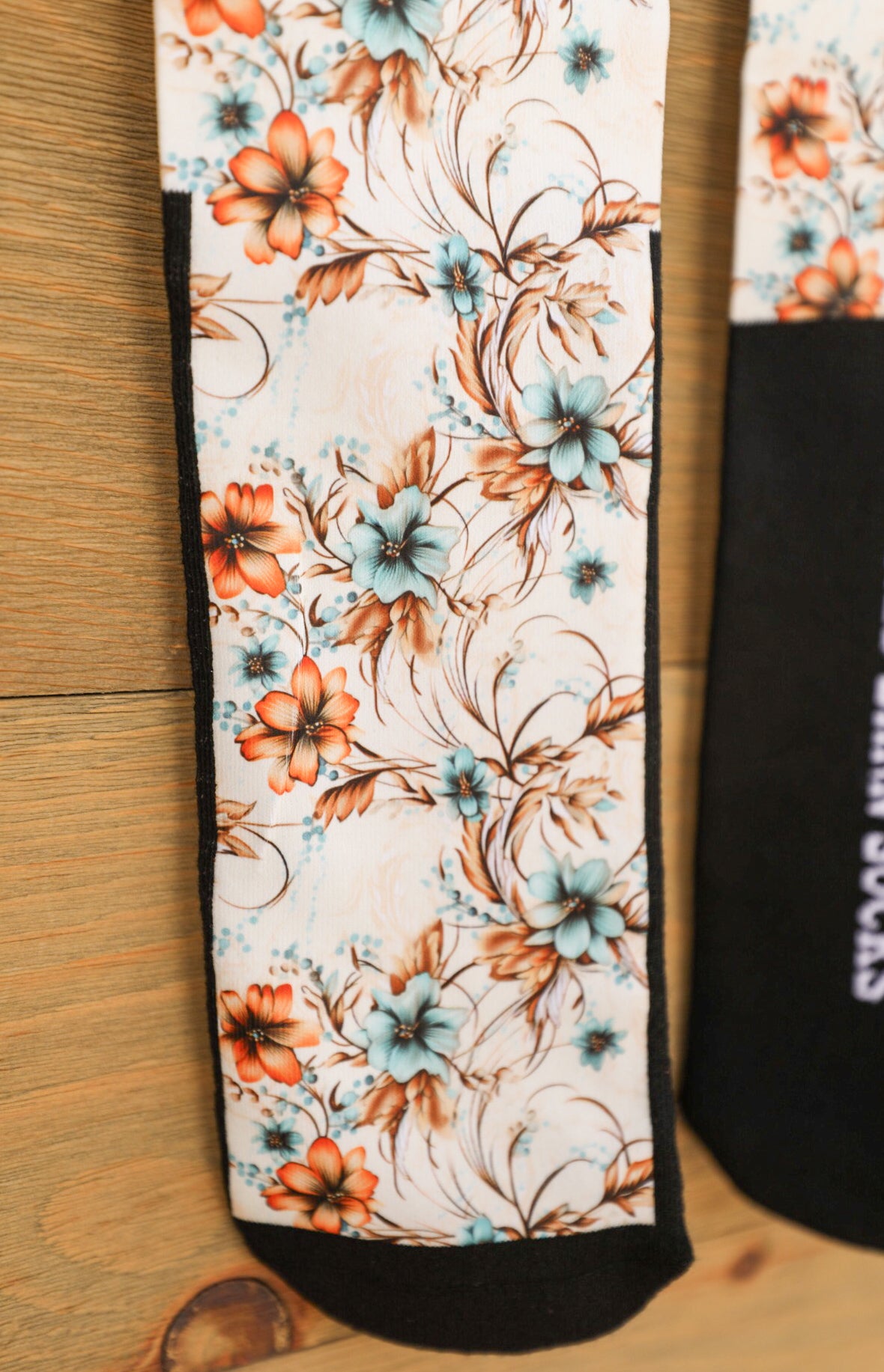 Cowgirl Blossoms Socks-Accessories-Crooked Horn Company, Online Women's Fashion Boutique in San Tan Valley, Arizona 85140