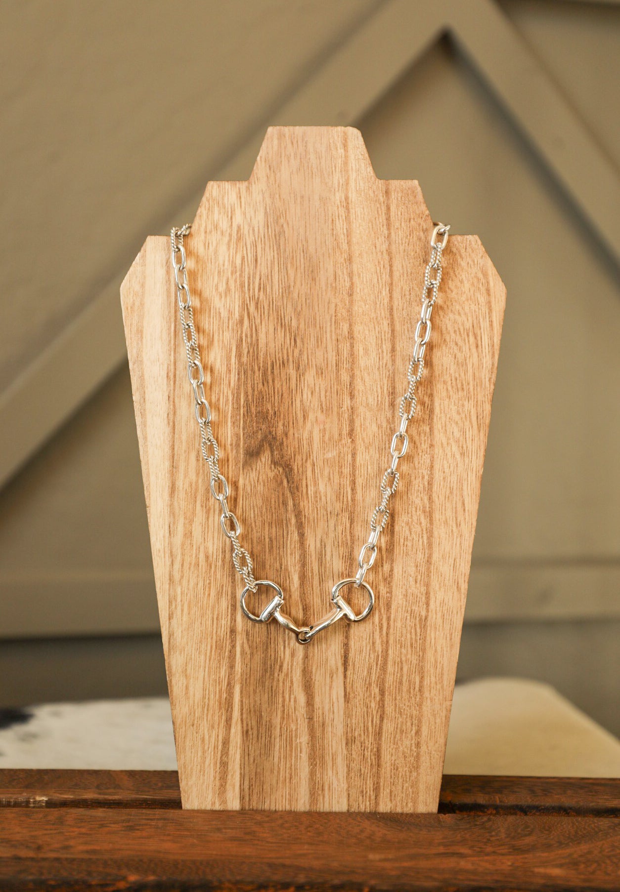 Snaffle Bit Chain Necklace-Jewelry-Crooked Horn Company, Online Women's Fashion Boutique in San Tan Valley, Arizona 85140