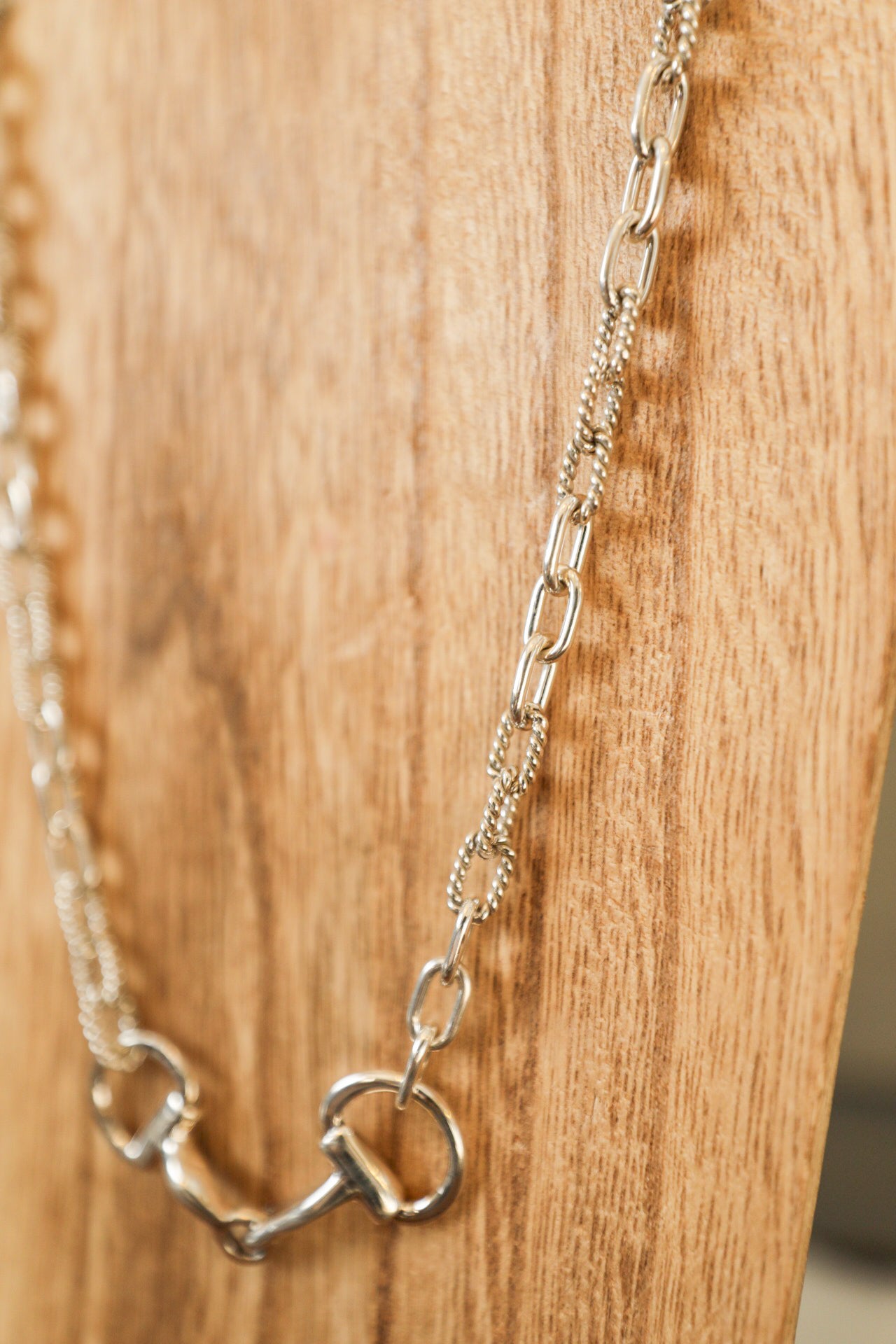 Snaffle Bit Chain Necklace-Jewelry-Crooked Horn Company, Online Women's Fashion Boutique in San Tan Valley, Arizona 85140