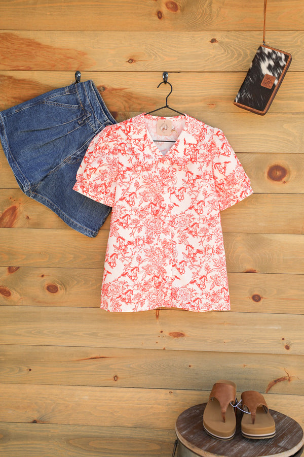 Rojo Top-Shirts-Crooked Horn Company, Online Women's Fashion Boutique in San Tan Valley, Arizona 85140