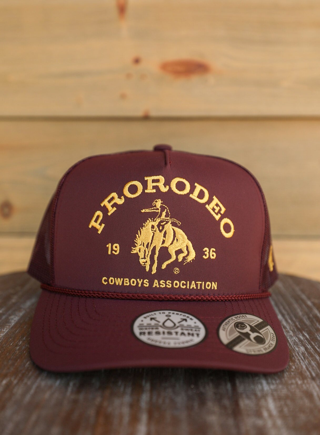 PRCA Maroon Hat-Accessories-Crooked Horn Company, Online Women's Fashion Boutique in San Tan Valley, Arizona 85140