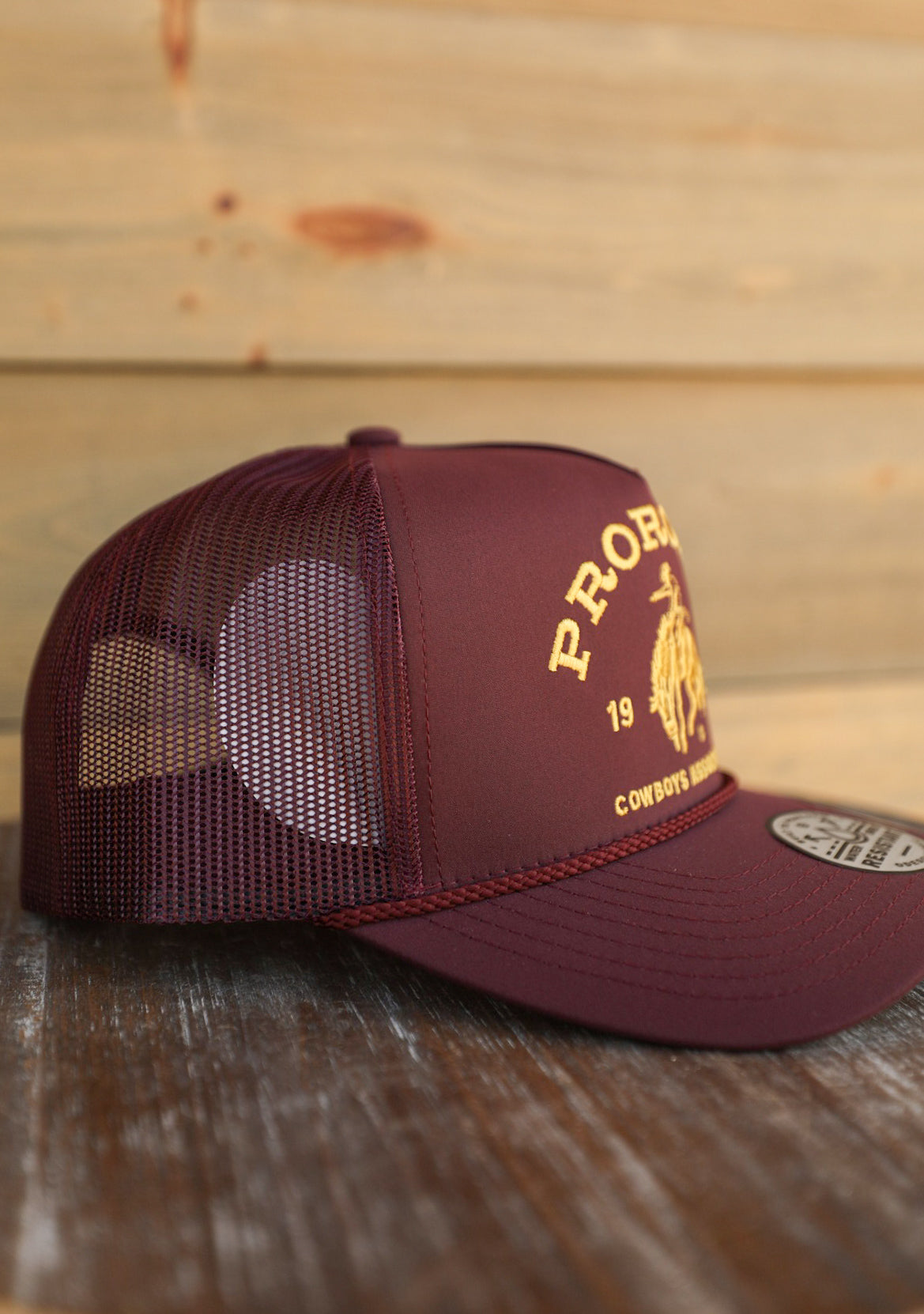 PRCA Maroon Hat-Accessories-Crooked Horn Company, Online Women's Fashion Boutique in San Tan Valley, Arizona 85140
