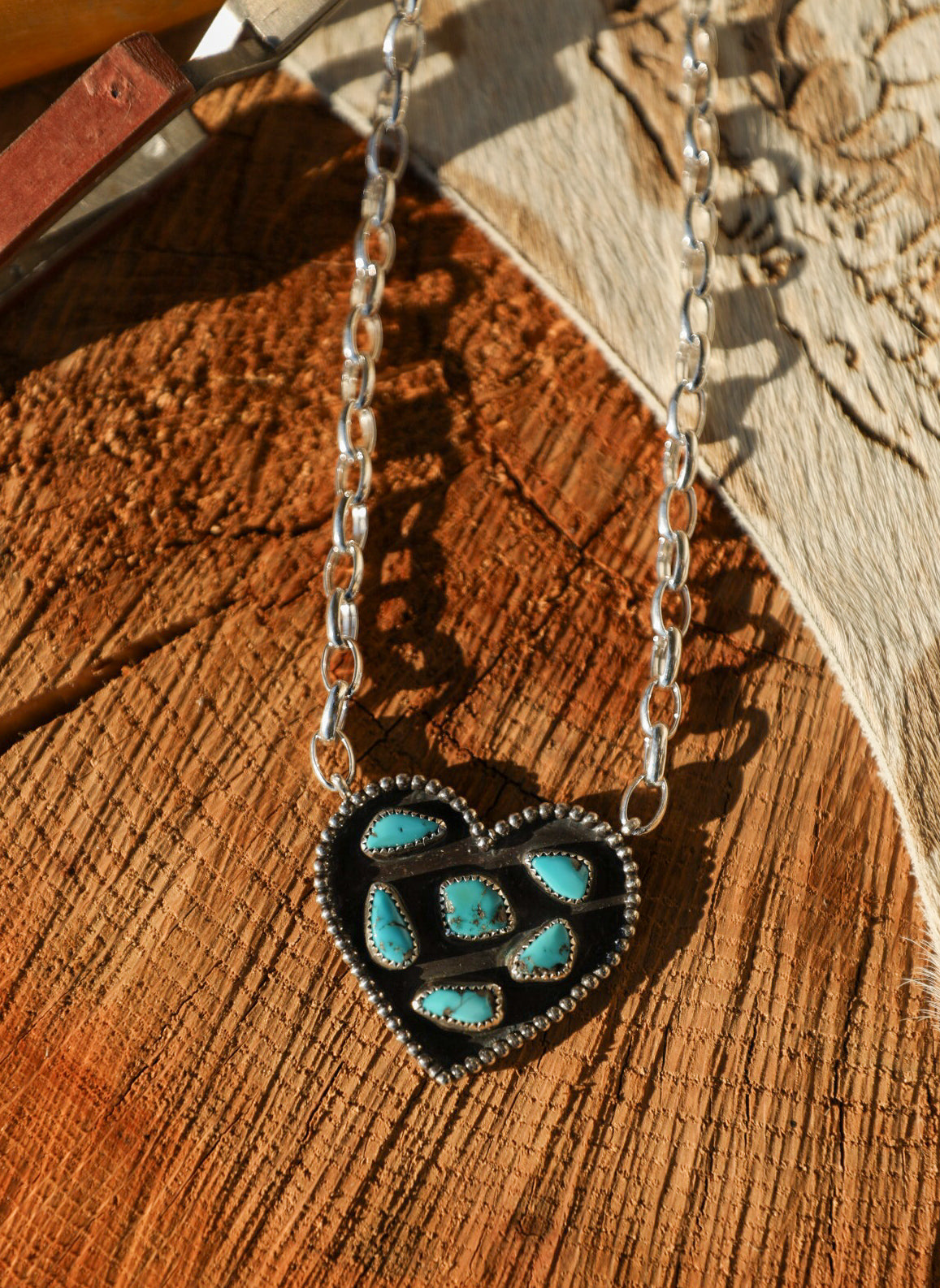 Shadow Heart Necklace II-Jewelry-Crooked Horn Company, Online Women's Fashion Boutique in San Tan Valley, Arizona 85140