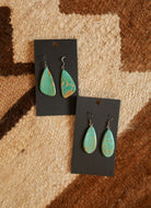 Turquoise Slab Earrings-Jewelry-Crooked Horn Company, Online Women's Fashion Boutique in San Tan Valley, Arizona 85140