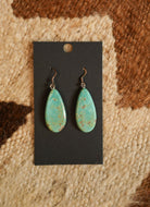 Turquoise Slab Earrings-Jewelry-Crooked Horn Company, Online Women's Fashion Boutique in San Tan Valley, Arizona 85140