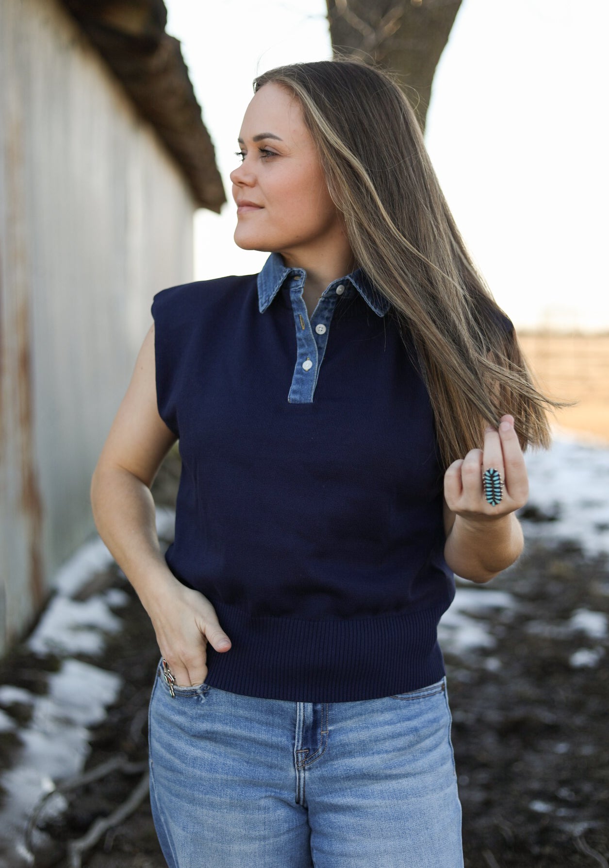 Faulkton Top-Shirts-Crooked Horn Company, Online Women's Fashion Boutique in San Tan Valley, Arizona 85140