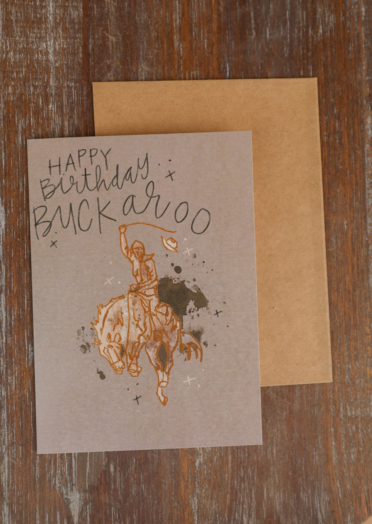 Birthday Buckaroo Card-Accessories-Crooked Horn Company, Online Women's Fashion Boutique in San Tan Valley, Arizona 85140