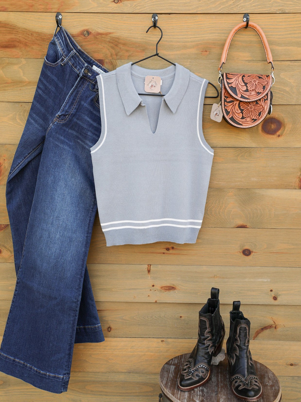 Maggie Top-Shirts-Crooked Horn Company, Online Women's Fashion Boutique in San Tan Valley, Arizona 85140