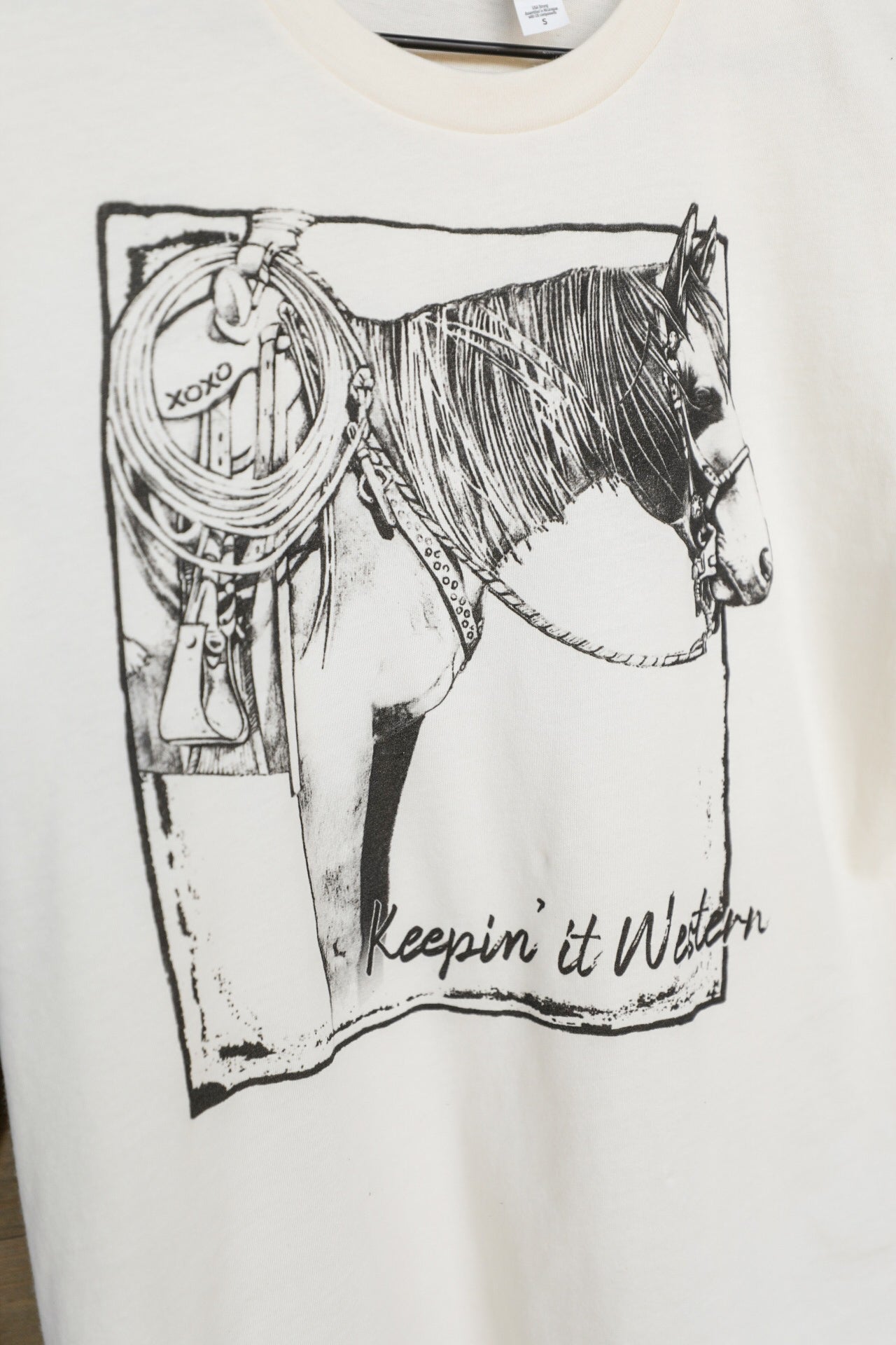 Keepin' It Western Tee-Crooked Horn Company, Online Women's Fashion Boutique in San Tan Valley, Arizona 85140