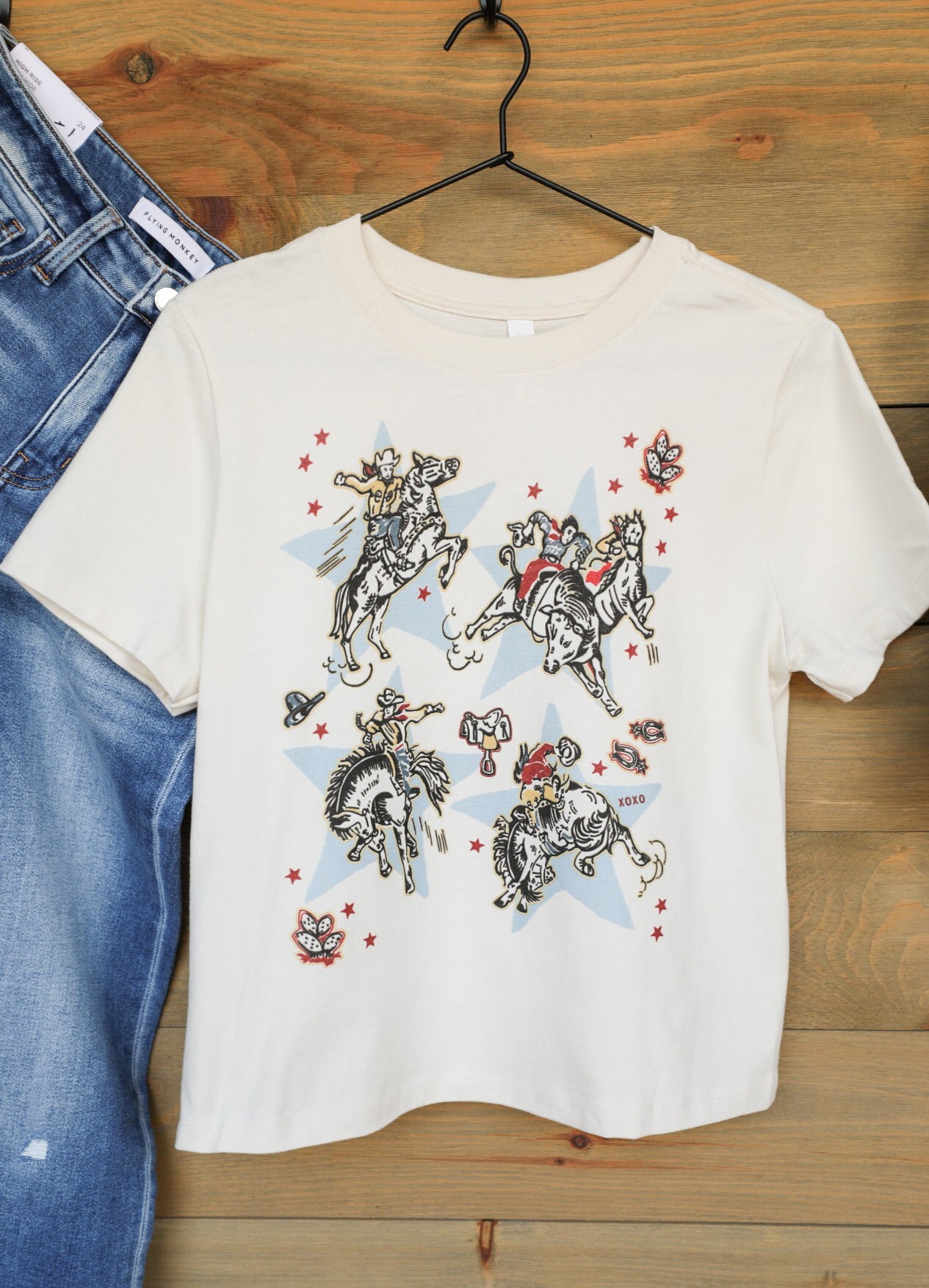 Star Cowboys Tee-Crooked Horn Company, Online Women's Fashion Boutique in San Tan Valley, Arizona 85140