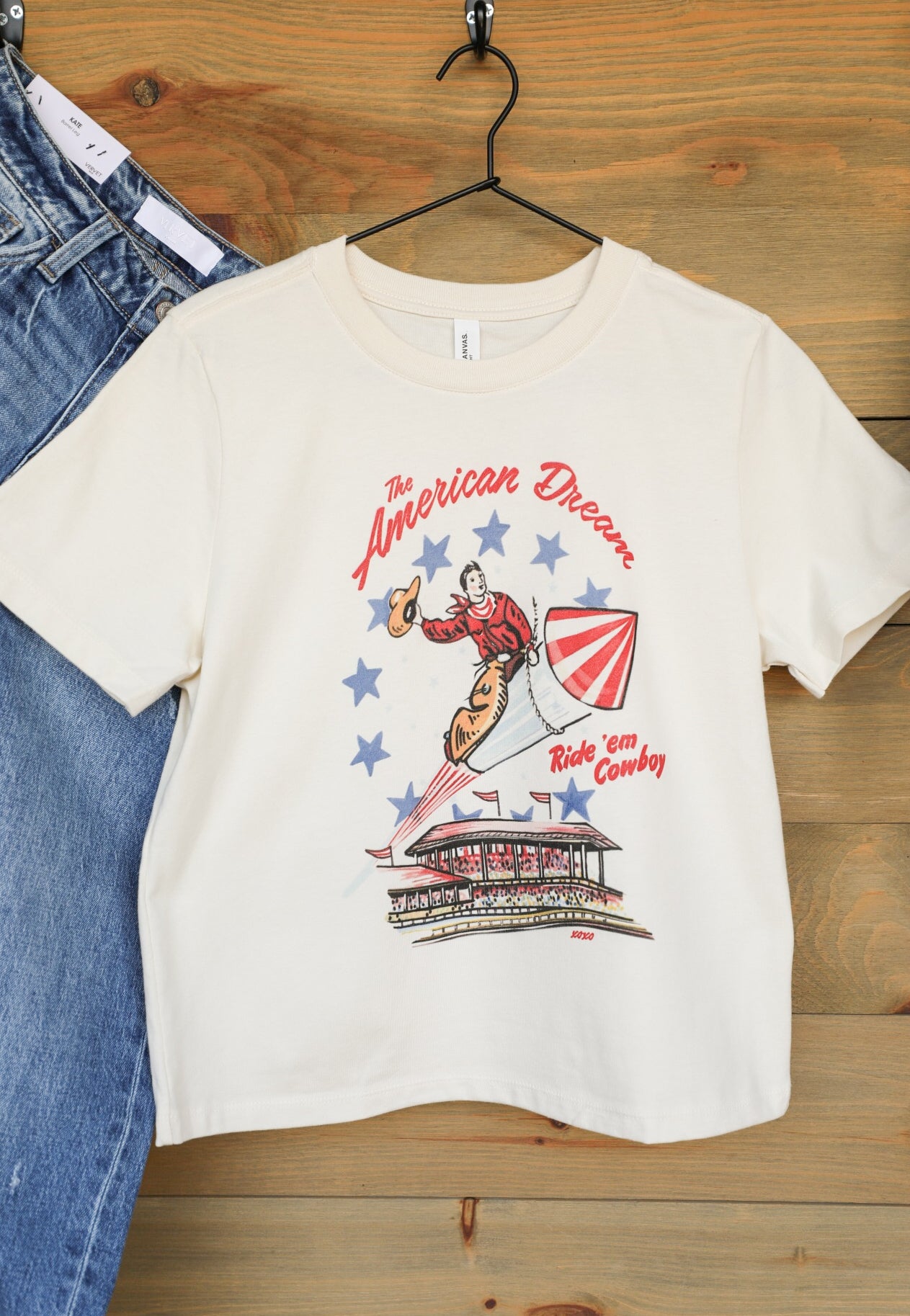 American Dream Tee-Graphic Tee-Crooked Horn Company, Online Women's Fashion Boutique in San Tan Valley, Arizona 85140