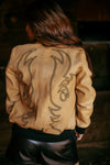 Embroidered Bomber Jacket-Jacket-Crooked Horn Company, Online Women's Fashion Boutique in San Tan Valley, Arizona 85140