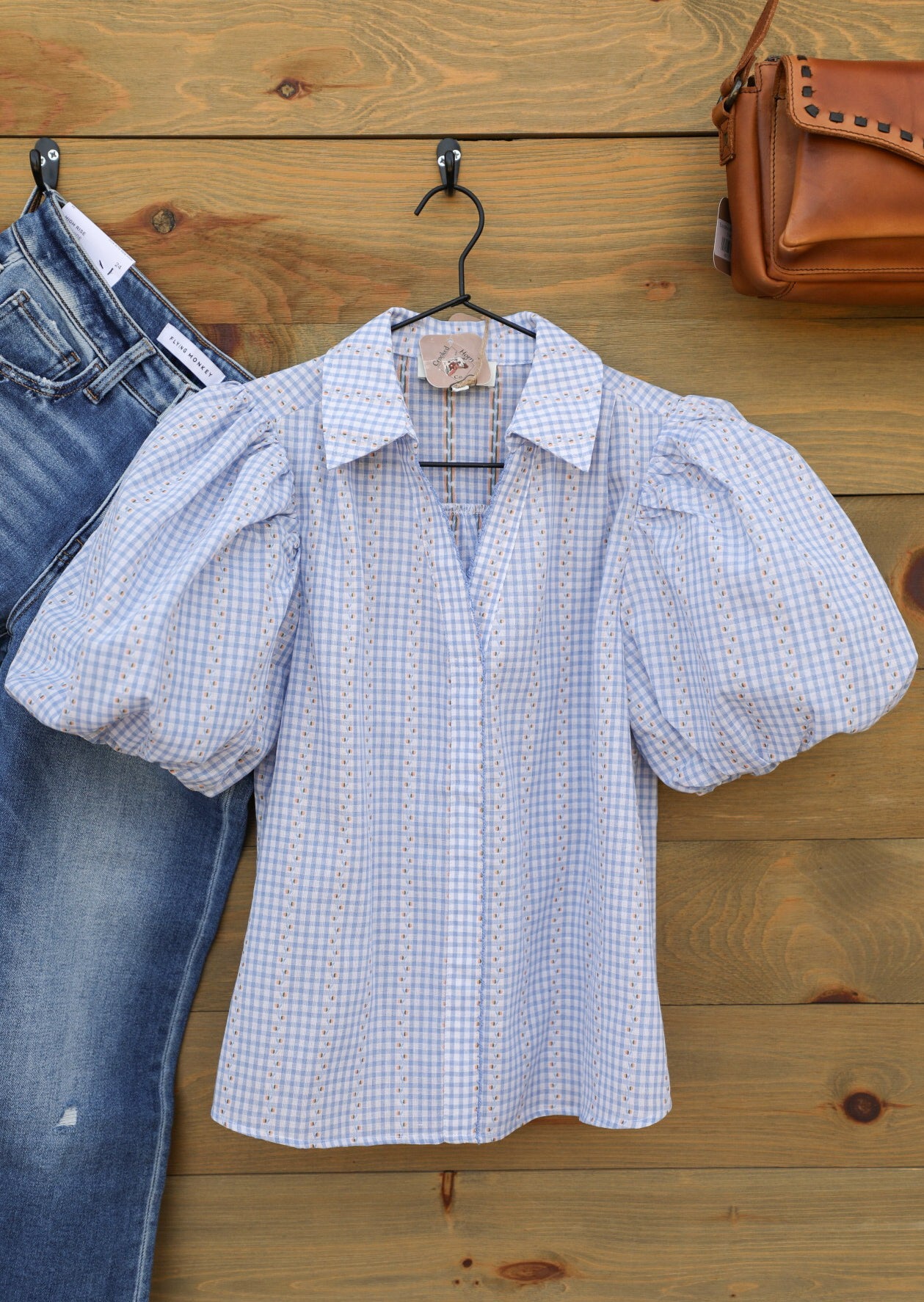 Bridgewater Top-Shirts-Crooked Horn Company, Online Women's Fashion Boutique in San Tan Valley, Arizona 85140