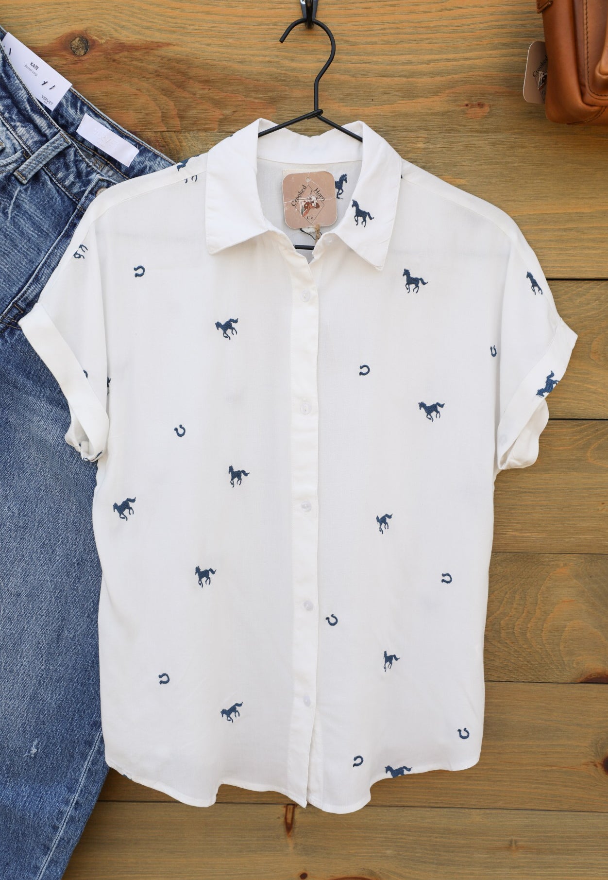 Wild & Lucky Top-Shirts-Crooked Horn Company, Online Women's Fashion Boutique in San Tan Valley, Arizona 85140