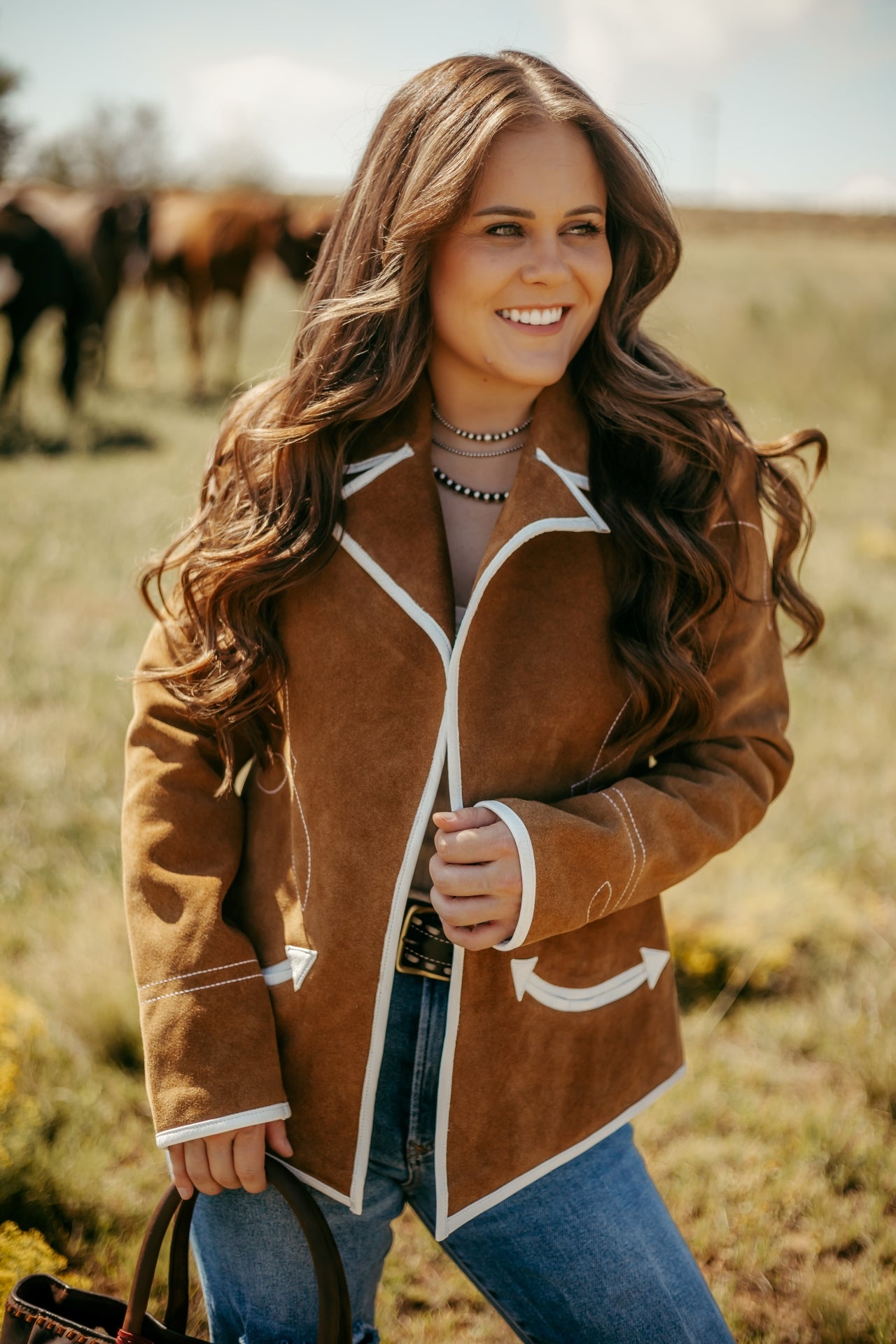 Rodeo Ready Carmel Blazer-Jacket-Crooked Horn Company, Online Women's Fashion Boutique in San Tan Valley, Arizona 85140