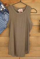 Cleo Tank Top Vineyard-Shirts-Crooked Horn Company, Online Women's Fashion Boutique in San Tan Valley, Arizona 85140