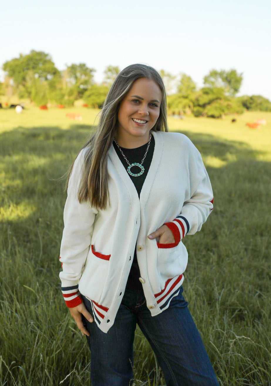 Stars & Stripes Cardigan-Jacket-Crooked Horn Company, Online Women's Fashion Boutique in San Tan Valley, Arizona 85140