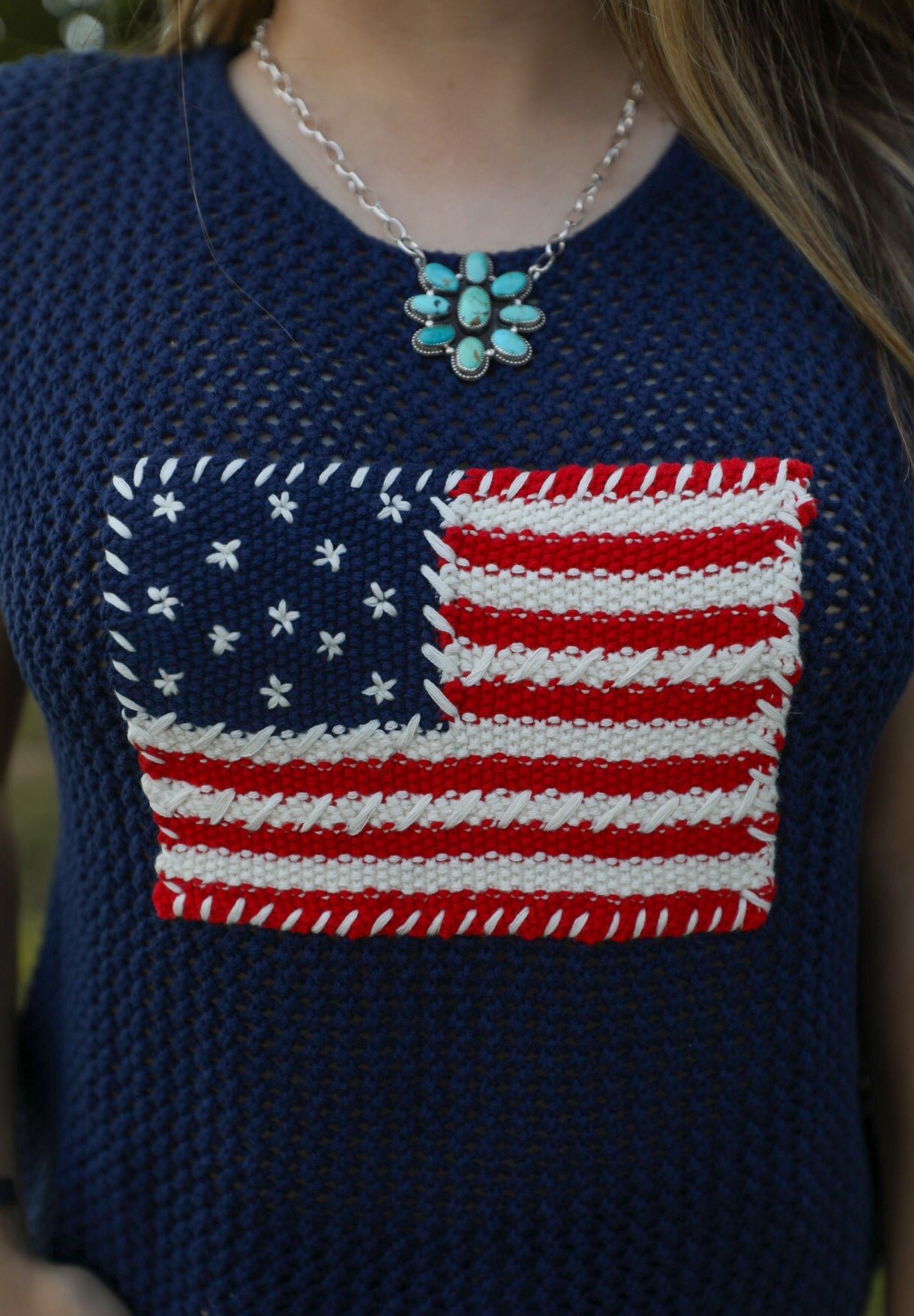 Stars & Stripes Top-Shirts-Crooked Horn Company, Online Women's Fashion Boutique in San Tan Valley, Arizona 85140