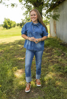 Tabor Top-Shirts-Crooked Horn Company, Online Women's Fashion Boutique in San Tan Valley, Arizona 85140