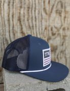 Liberty Roper Navy Hat-Accessories-Crooked Horn Company, Online Women's Fashion Boutique in San Tan Valley, Arizona 85140