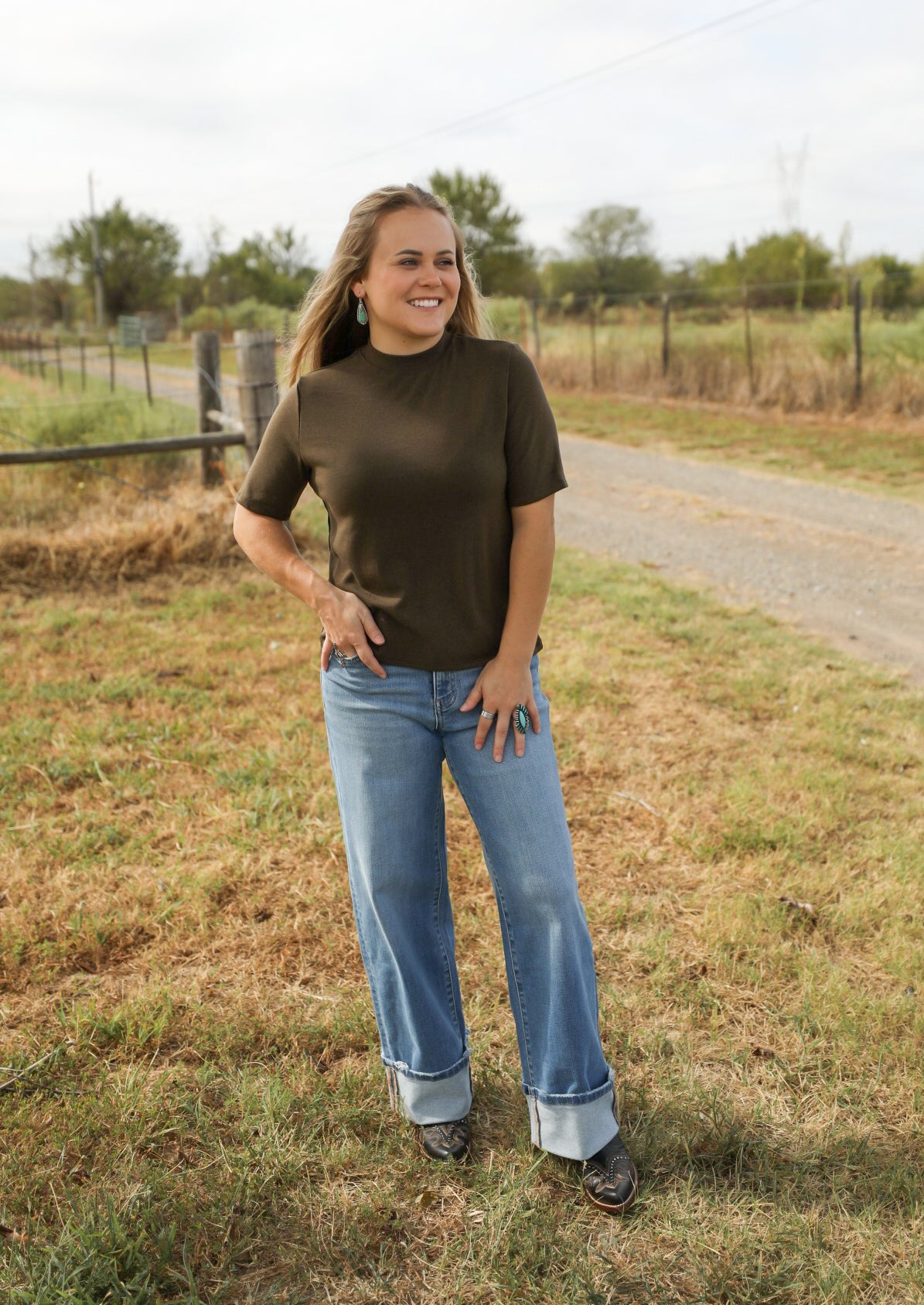 Frederick Top-Shirts-Crooked Horn Company, Online Women's Fashion Boutique in San Tan Valley, Arizona 85140