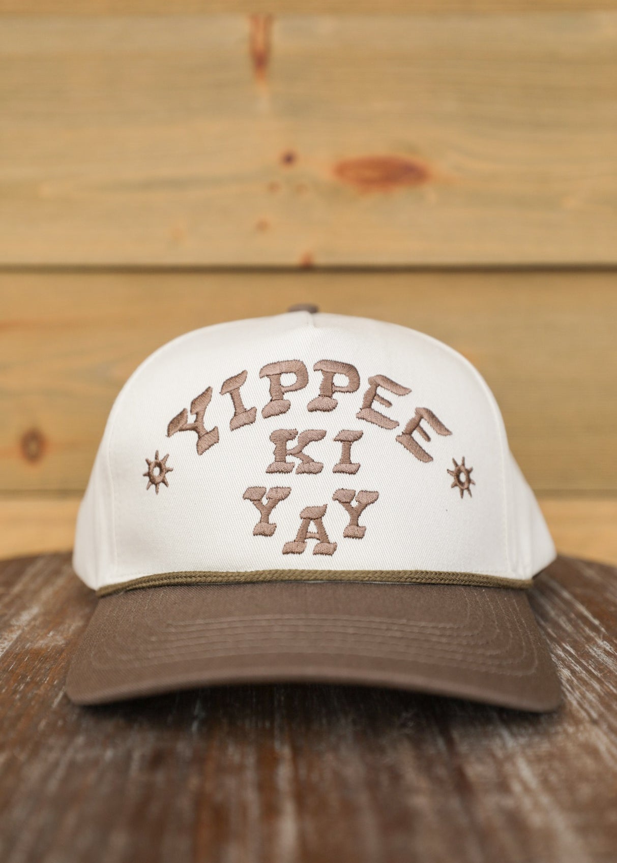 Yippee Ki Yay Cream Hat-Accessories-Crooked Horn Company, Online Women's Fashion Boutique in San Tan Valley, Arizona 85140