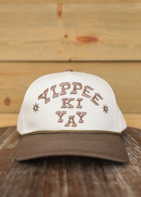 Yippee Ki Yay Cream Hat-Crooked Horn Company, Online Women's Fashion Boutique in San Tan Valley, Arizona 85140