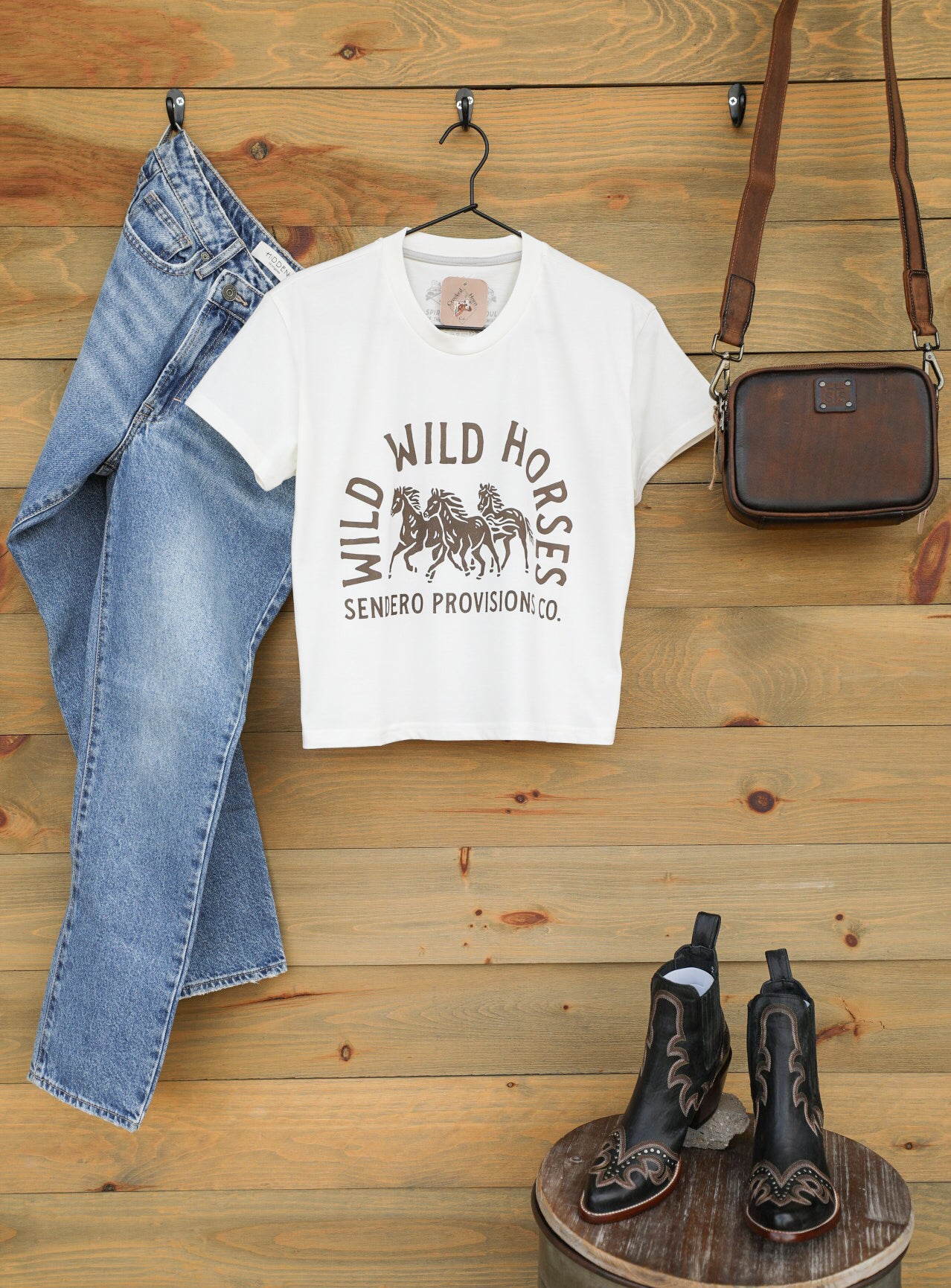 Wild Wild Horses Tee-Graphic Tee-Crooked Horn Company, Online Women's Fashion Boutique in San Tan Valley, Arizona 85140