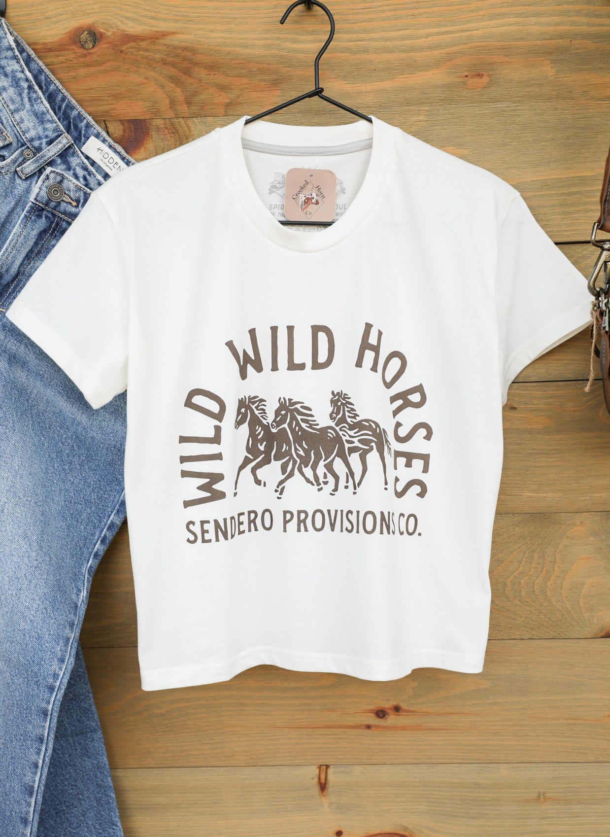 Wild Wild Horses Tee-Graphic Tee-Crooked Horn Company, Online Women's Fashion Boutique in San Tan Valley, Arizona 85140