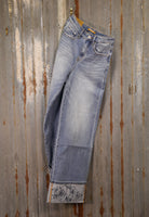 Rowdy Rose Cuff Jeans-Pants-Crooked Horn Company, Online Women's Fashion Boutique in San Tan Valley, Arizona 85140