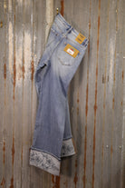 Rowdy Rose Cuff Jeans-Pants-Crooked Horn Company, Online Women's Fashion Boutique in San Tan Valley, Arizona 85140