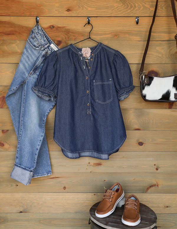Ranchester Top-Shirts-Crooked Horn Company, Online Women's Fashion Boutique in San Tan Valley, Arizona 85140