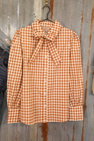 Ginger Gingham Top-Shirts-Crooked Horn Company, Online Women's Fashion Boutique in San Tan Valley, Arizona 85140