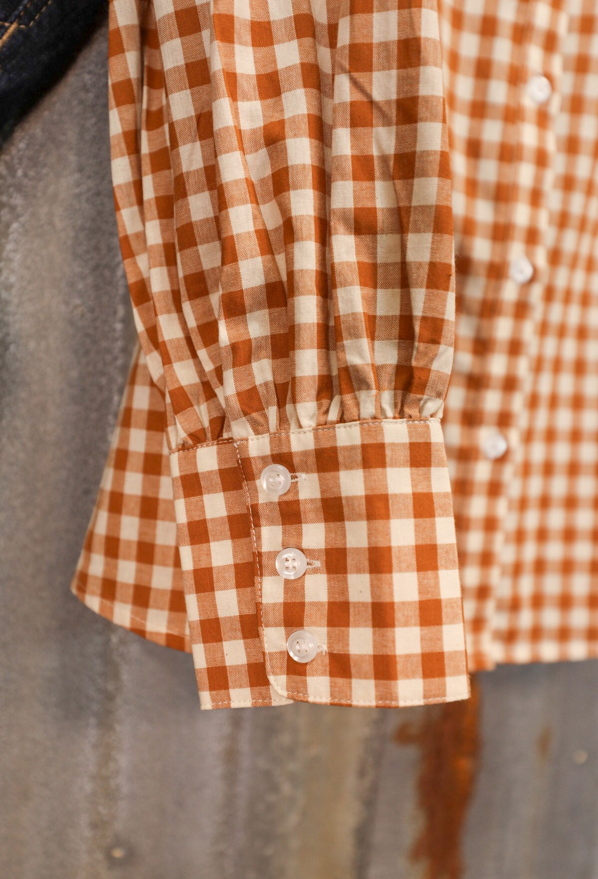 Ginger Gingham Top-Shirts-Crooked Horn Company, Online Women's Fashion Boutique in San Tan Valley, Arizona 85140