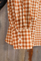 Ginger Gingham Top-Shirts-Crooked Horn Company, Online Women's Fashion Boutique in San Tan Valley, Arizona 85140