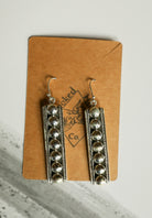 Drop Ball Bar Earrings-Jewelry-Crooked Horn Company, Online Women's Fashion Boutique in San Tan Valley, Arizona 85140