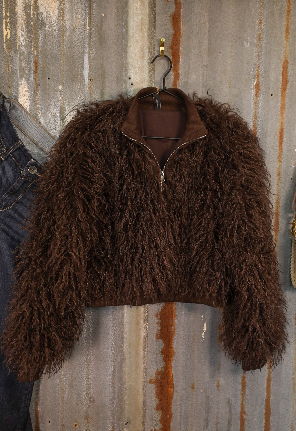 Luxe Cowgirl Faux Fur Jacket-Jacket-Crooked Horn Company, Online Women's Fashion Boutique in San Tan Valley, Arizona 85140