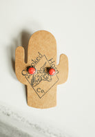 Coral Stud Earrings-Jewelry-Crooked Horn Company, Online Women's Fashion Boutique in San Tan Valley, Arizona 85140