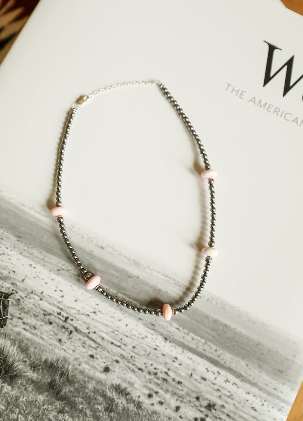 Pink Conch Necklace-Jewelry-Crooked Horn Company, Online Women's Fashion Boutique in San Tan Valley, Arizona 85140