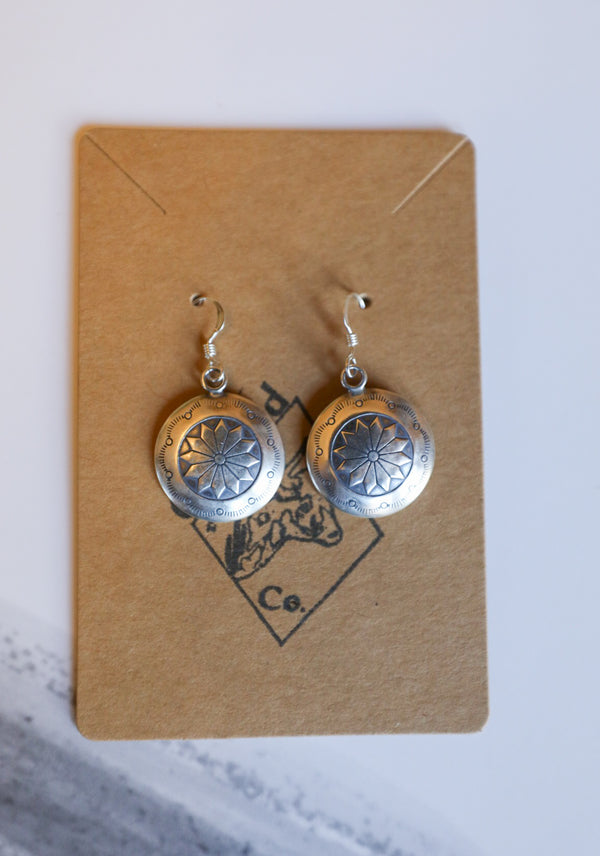 Navajo Rose Earrings-Jewelry-Crooked Horn Company, Online Women's Fashion Boutique in San Tan Valley, Arizona 85140