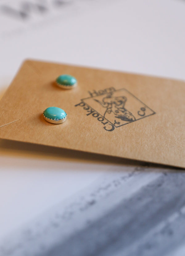 Turquoise Stud Earrings-Jewelry-Crooked Horn Company, Online Women's Fashion Boutique in San Tan Valley, Arizona 85140