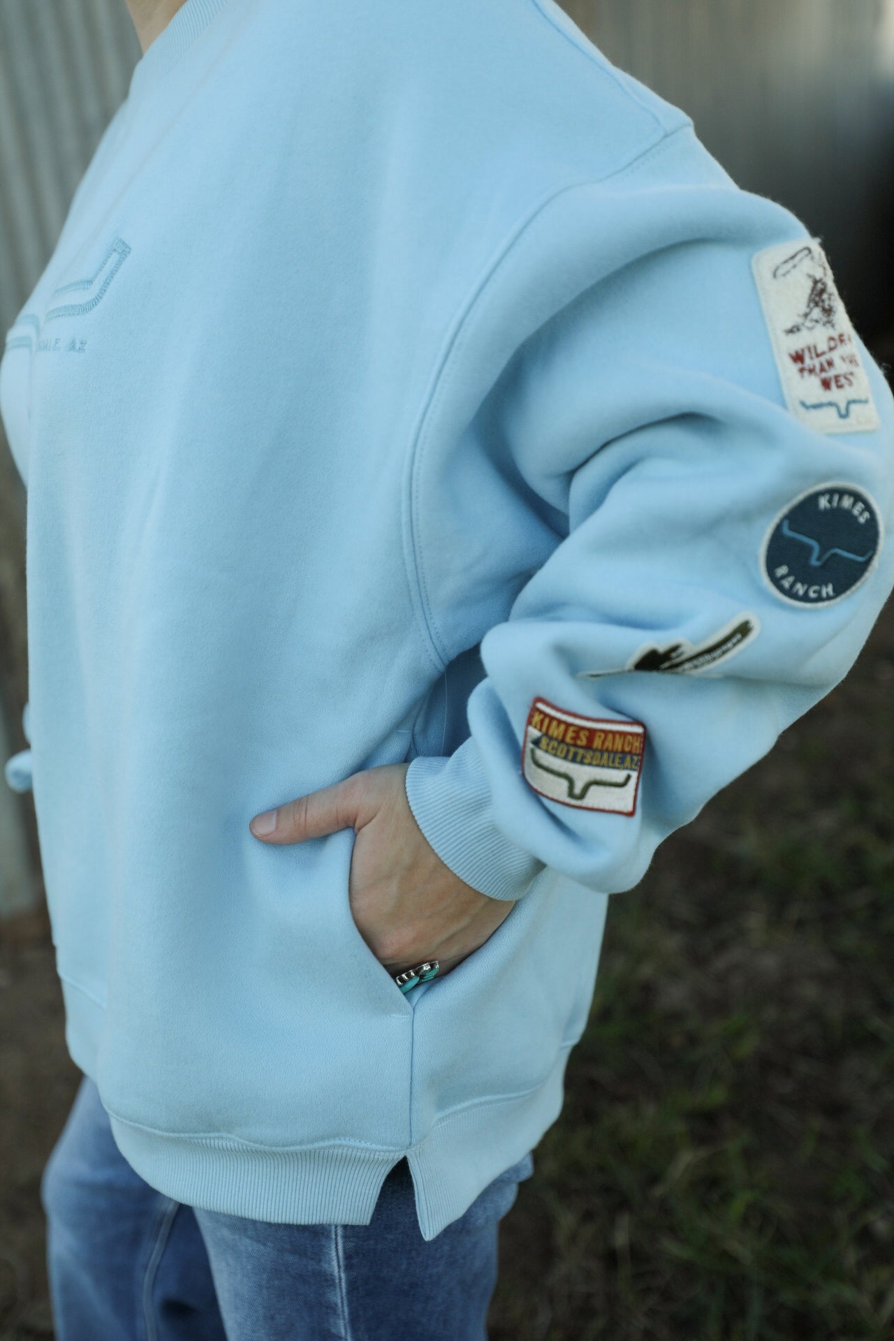 Saguaro Patch Sweatshirt-Shirts-Crooked Horn Company, Online Women's Fashion Boutique in San Tan Valley, Arizona 85140