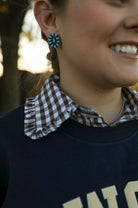 Brown Gingham Collar-Accessories-Crooked Horn Company, Online Women's Fashion Boutique in San Tan Valley, Arizona 85140