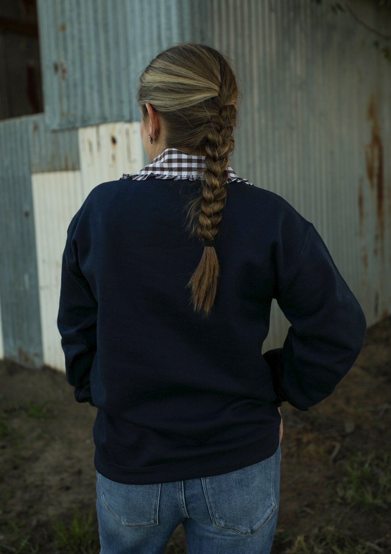 Cowgirl Club Sweatshirt-Shirts-Crooked Horn Company, Online Women's Fashion Boutique in San Tan Valley, Arizona 85140