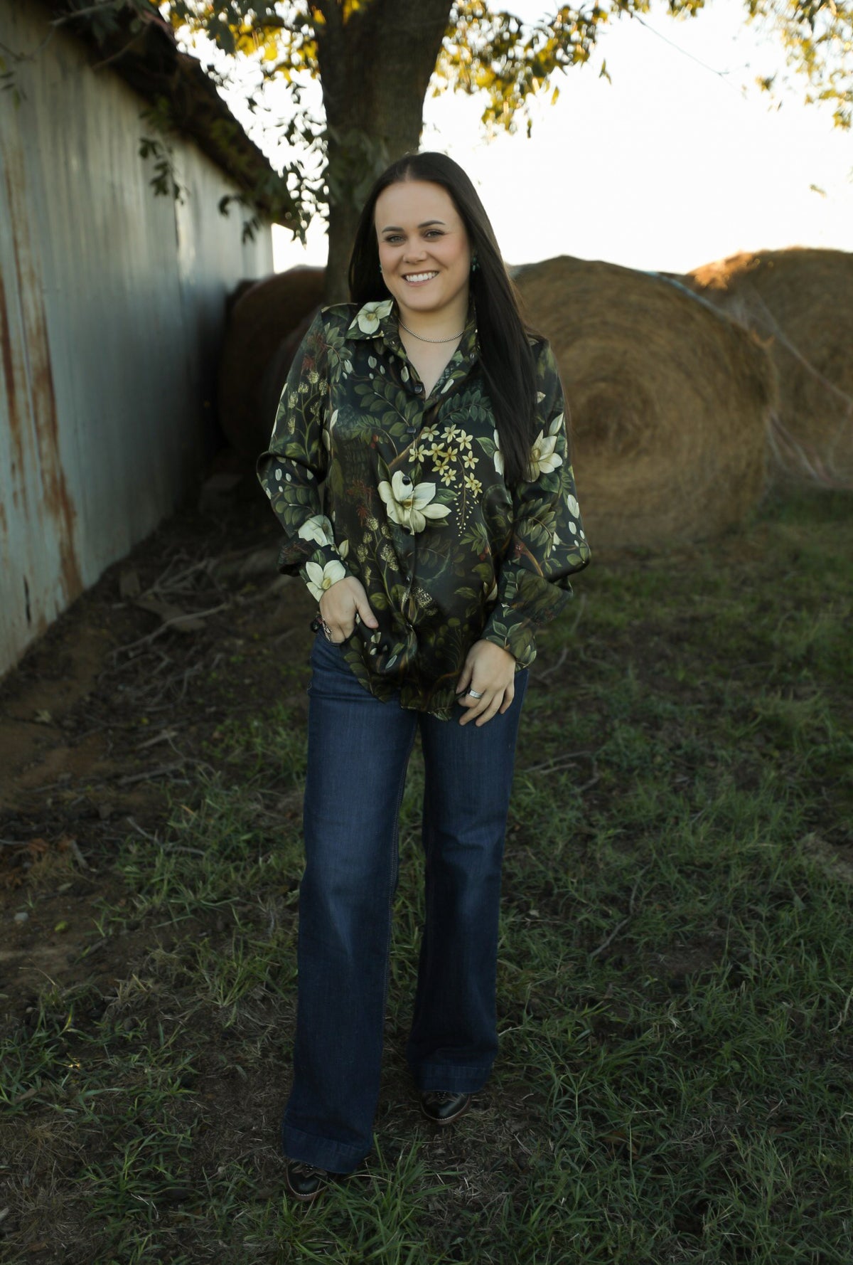 Bayou Spell Blouse-Shirts-Crooked Horn Company, Online Women's Fashion Boutique in San Tan Valley, Arizona 85140