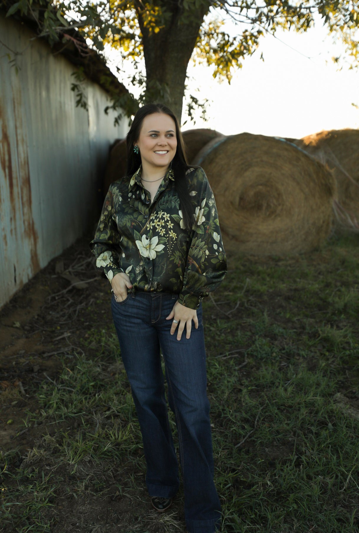 Bayou Spell Blouse-Shirts-Crooked Horn Company, Online Women's Fashion Boutique in San Tan Valley, Arizona 85140